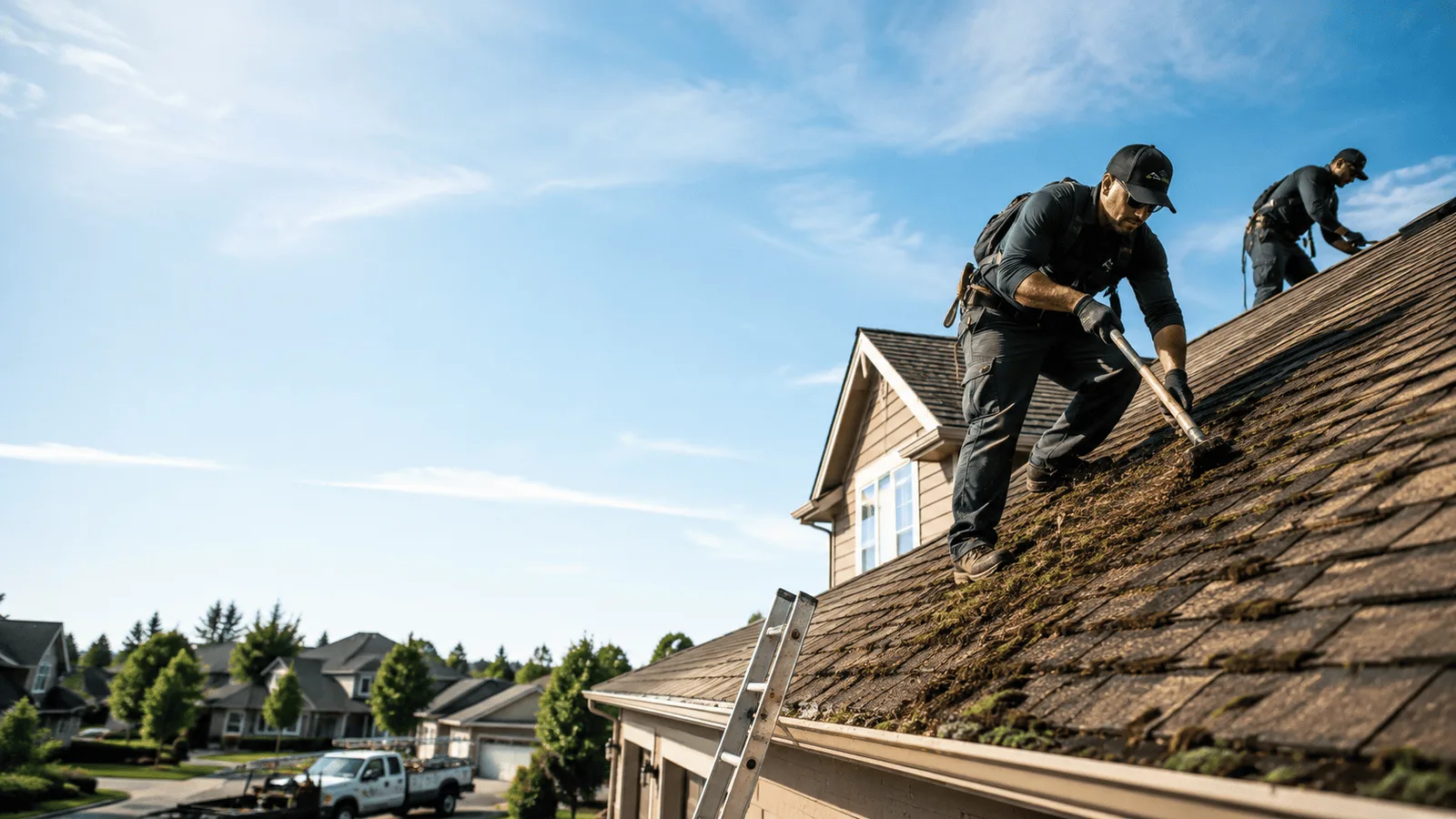 Roof Moss Removal in Derby, OH near me
